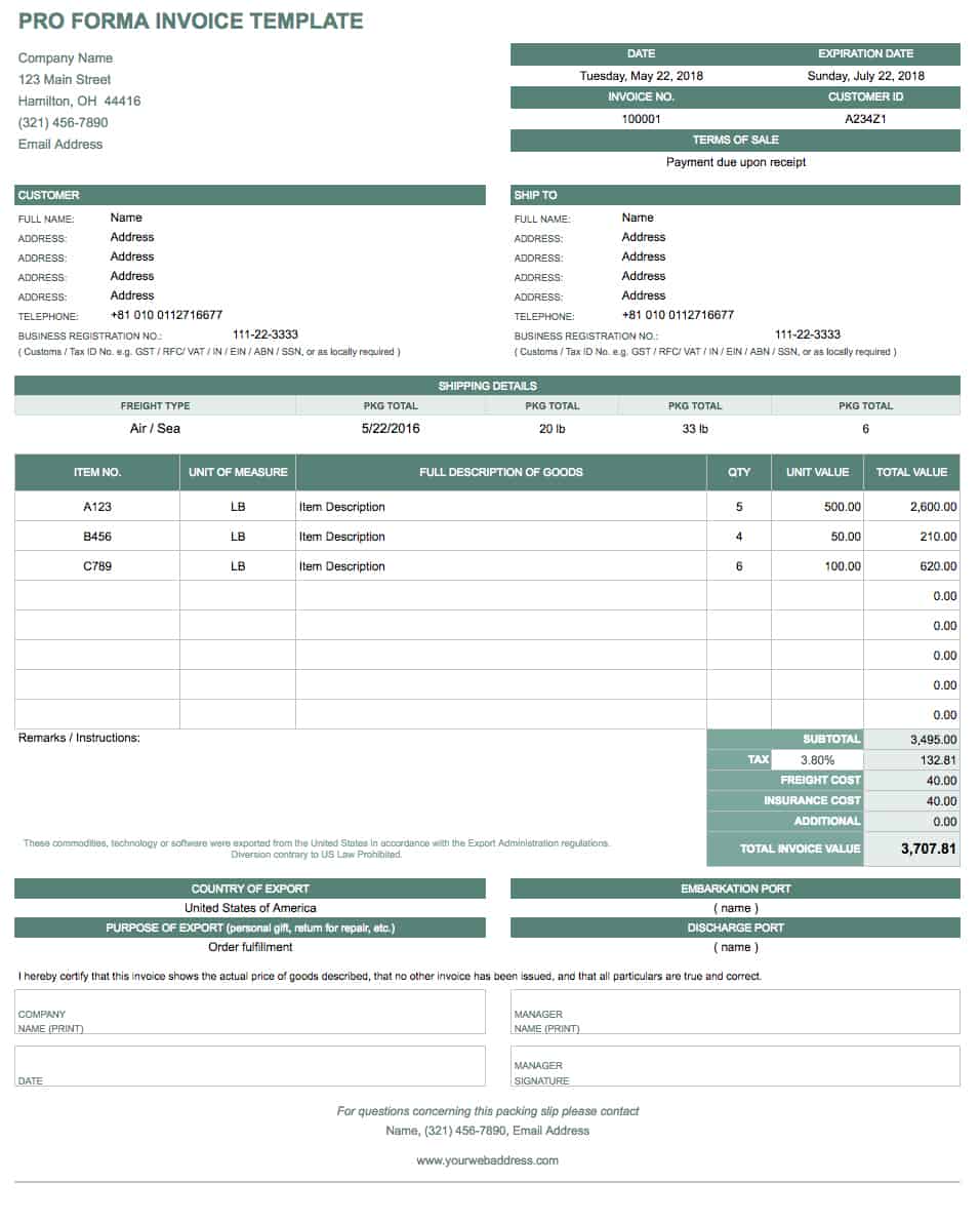 Free Google Docs Invoice Templates  Smartsheet Throughout Simple Invoice Template Google Docs