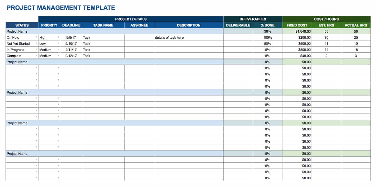 Project Management Template