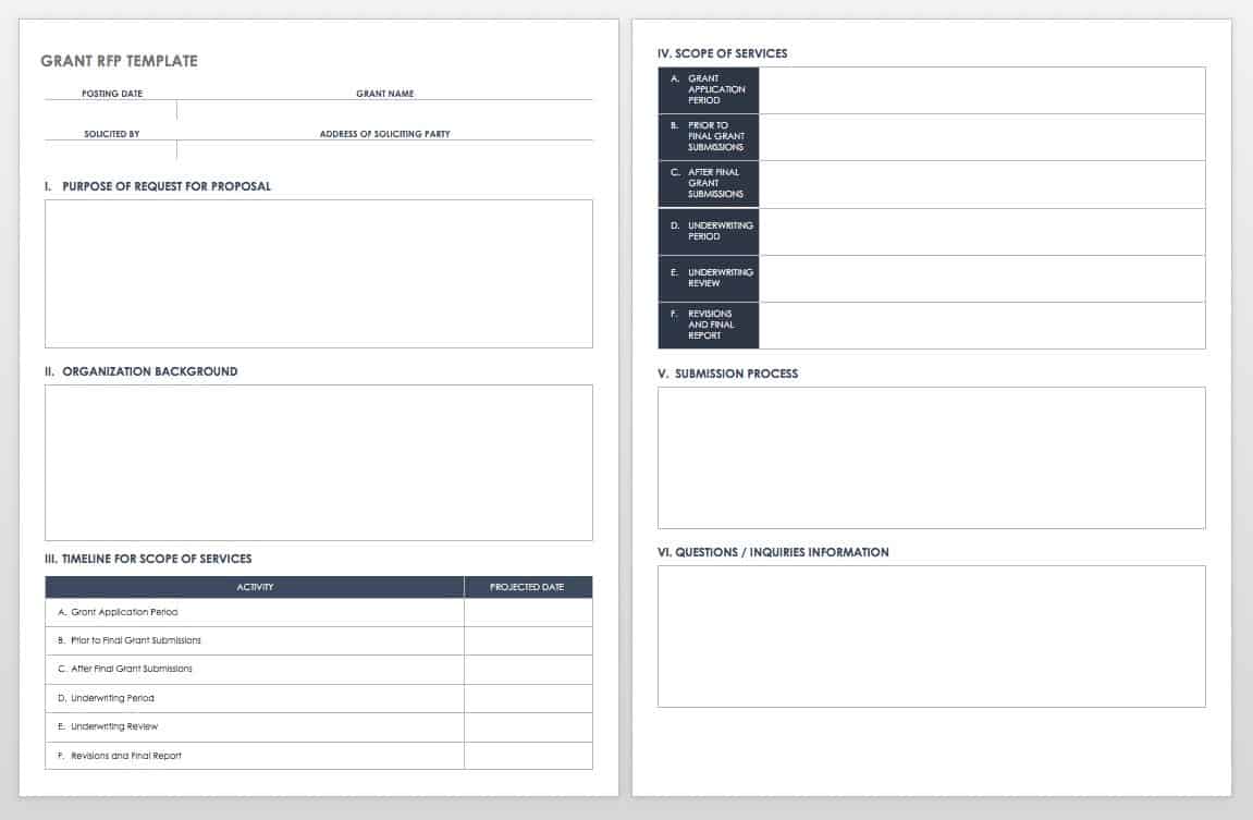 Free Grant Proposal Templates  Smartsheet