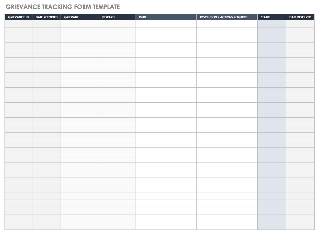 Grievance Procedure Flow Chart Template