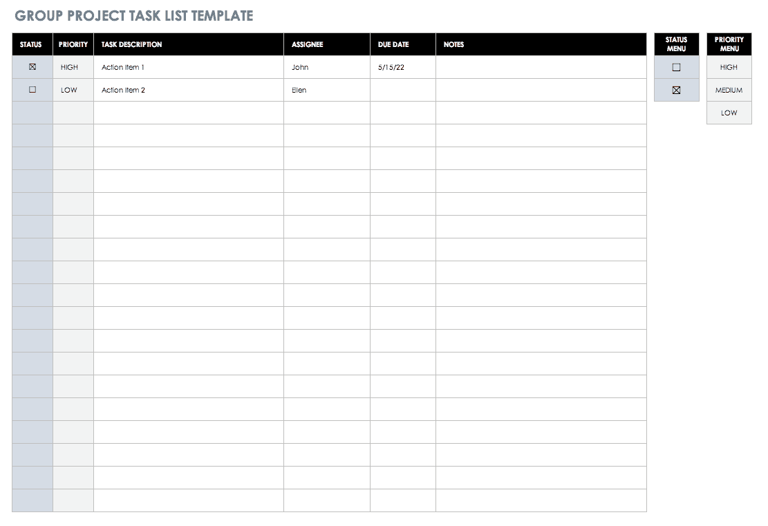 Effective To Do List Template from www.smartsheet.com