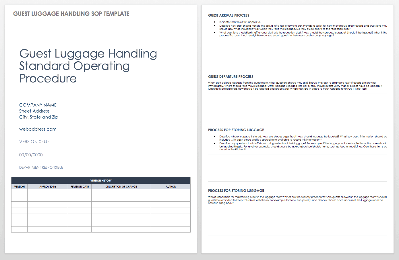 Standard Operating Procedures Templates  Smartsheet With Procedure Manual Template Word Free