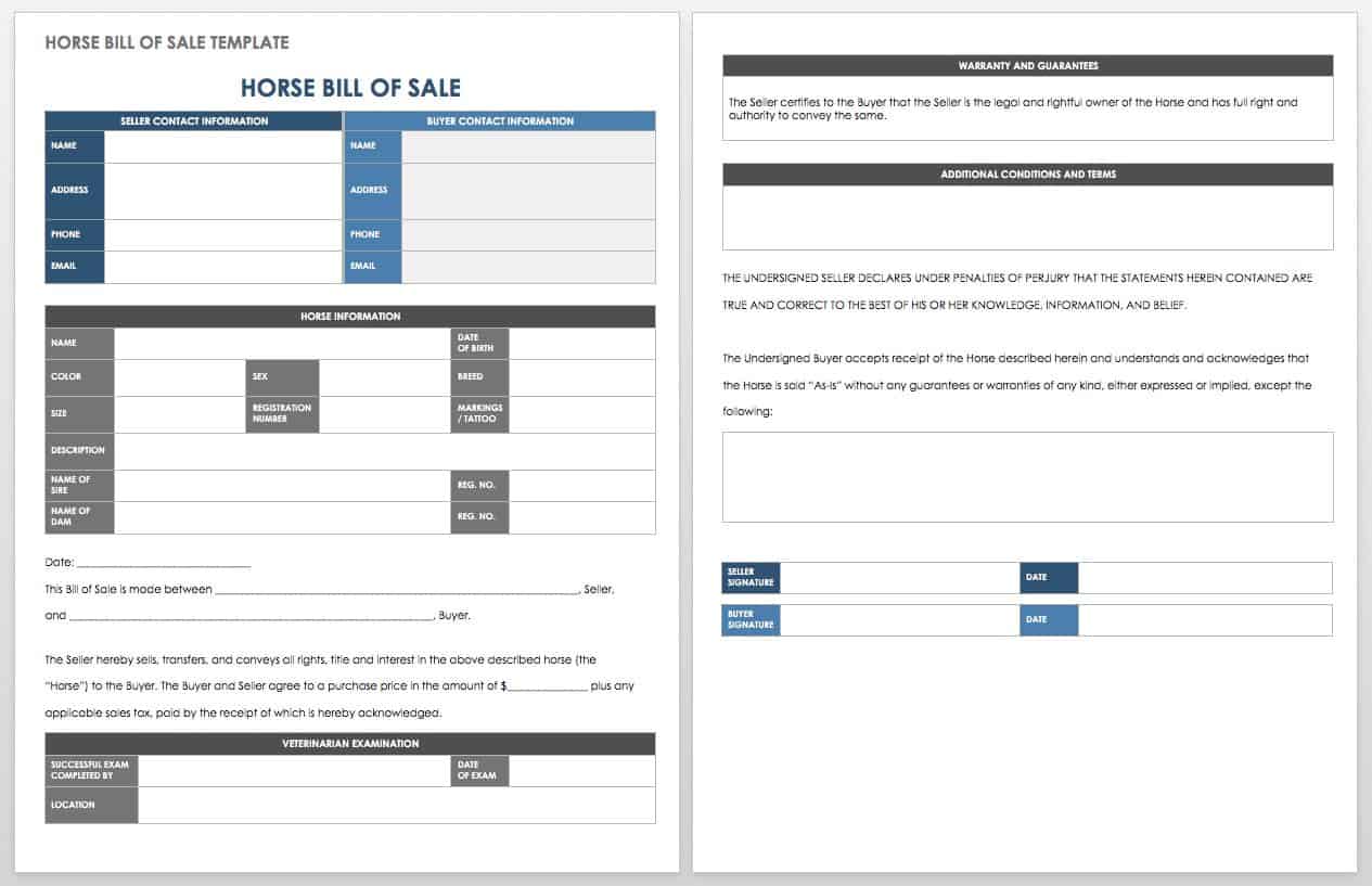 bill of sale for car free word download