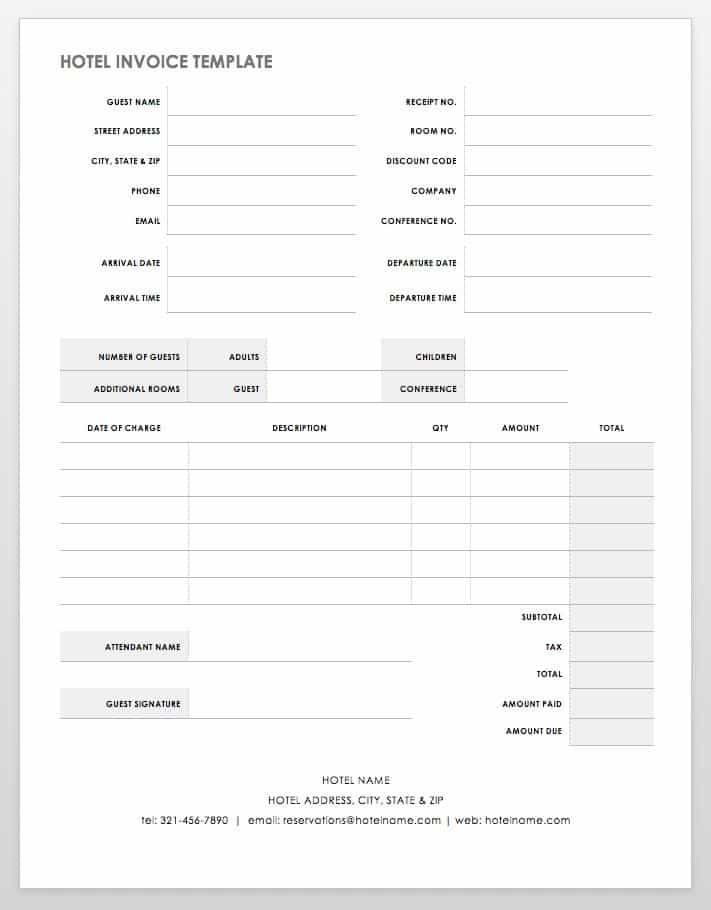 Blank Payment Chart