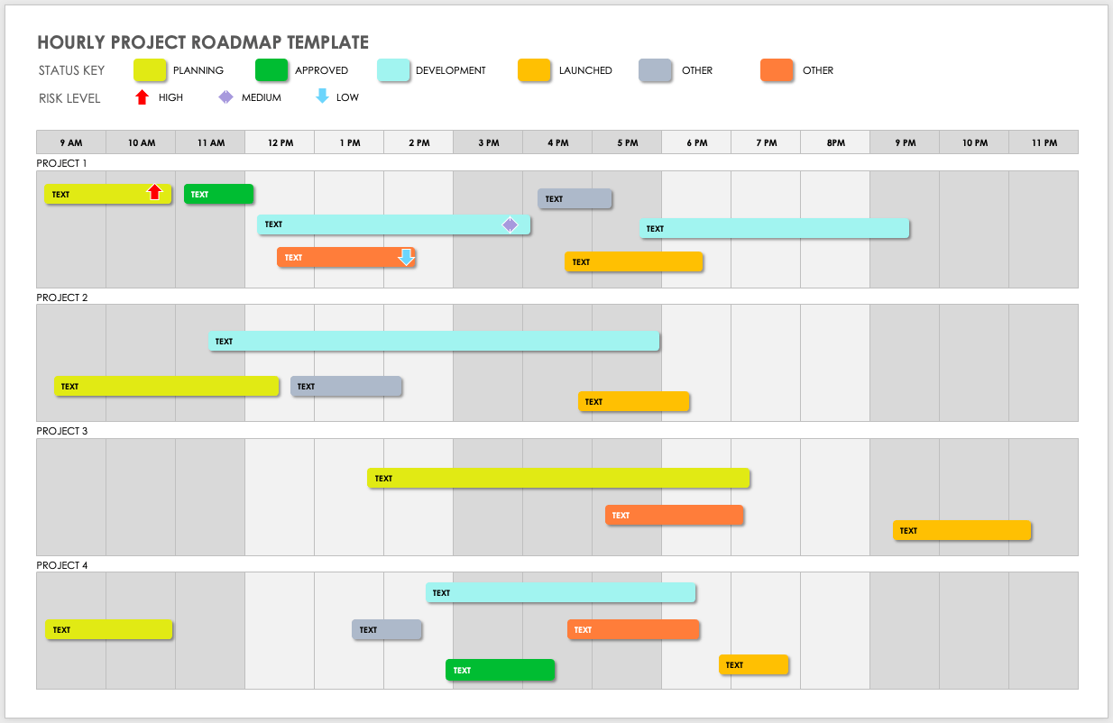 Hourly Project Roadmap- emplate