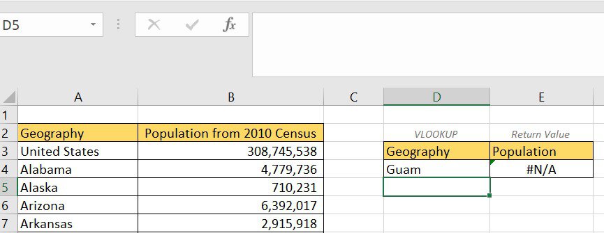 IF Function VLOOKUP Excel example