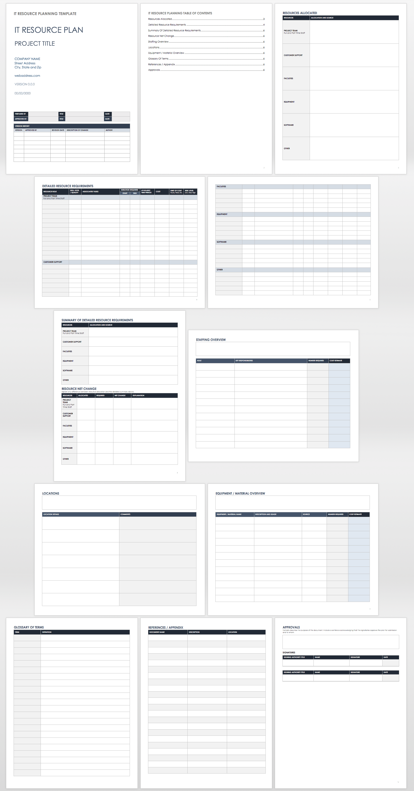 free resource planner excel template