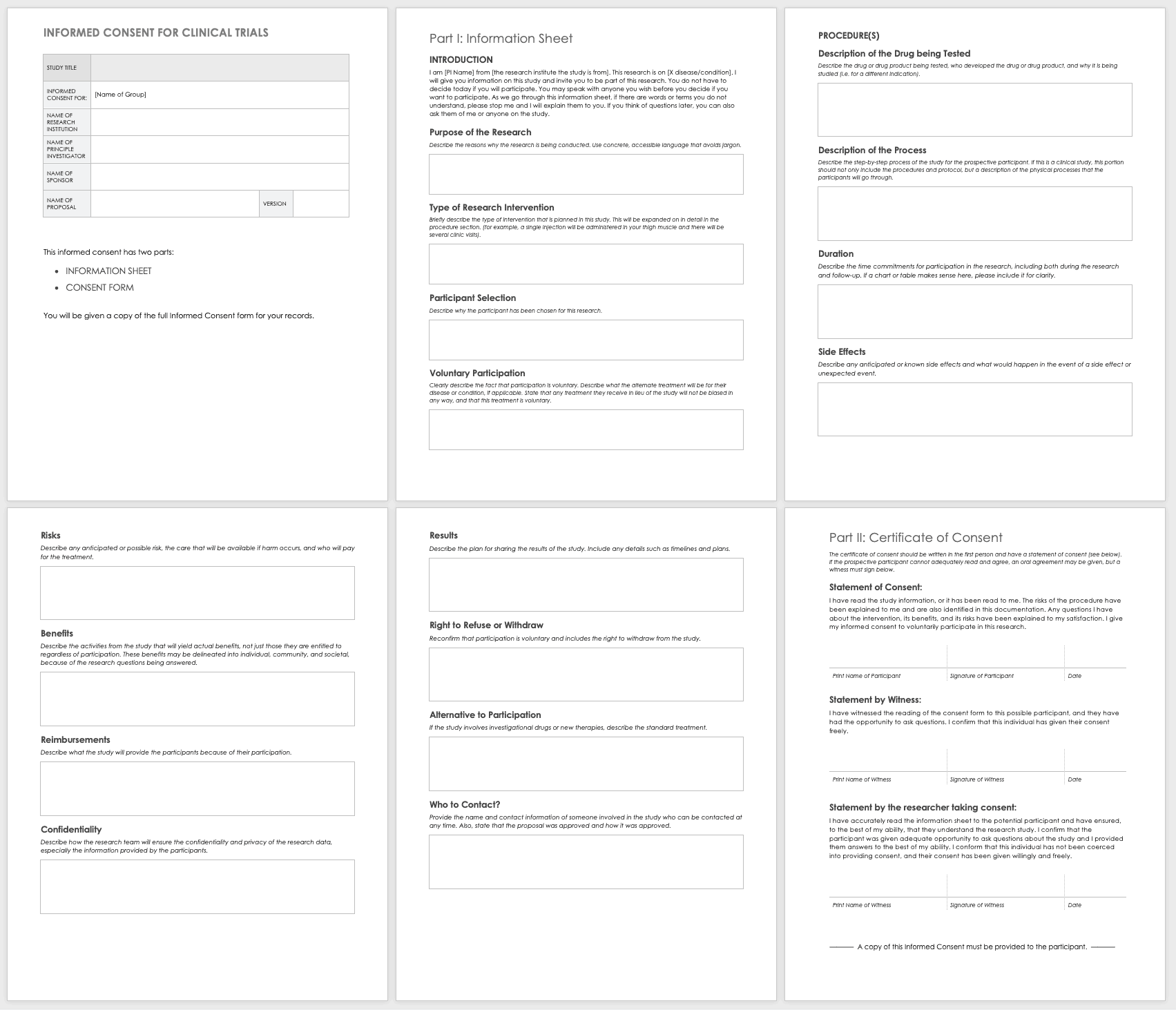 Free Clinical Trial Templates  Smartsheet