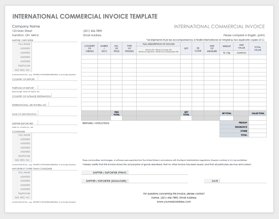 microsoft office invoice template for word