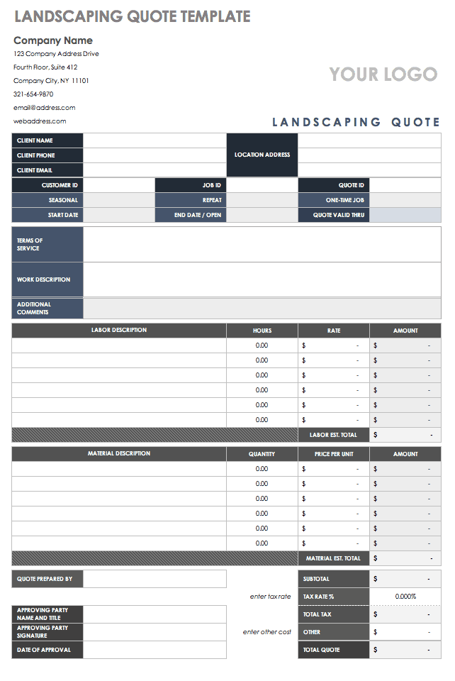 Request For Quote Template Excel from www.smartsheet.com