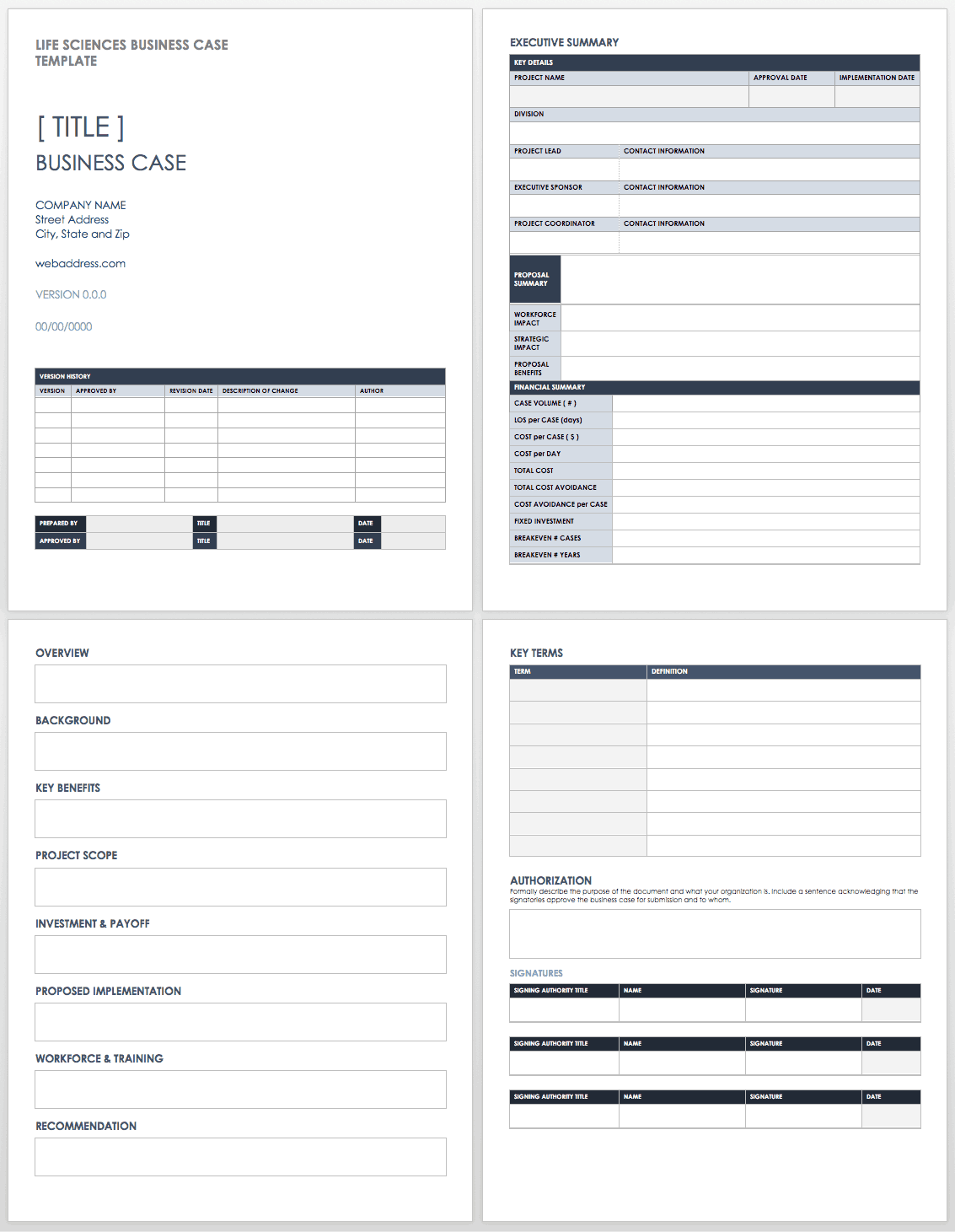 Free Business Case Templates  Smartsheet