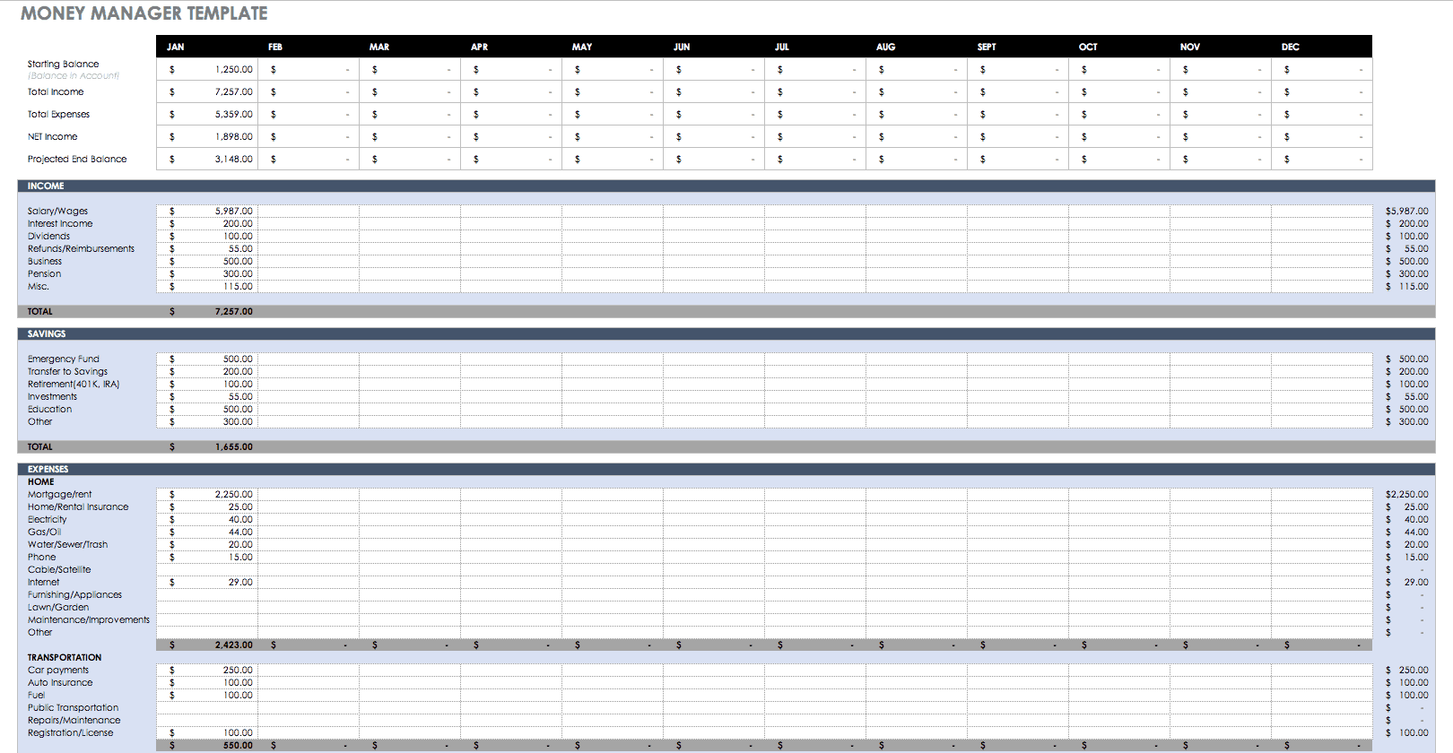 Bill Management Excel Template from www.smartsheet.com