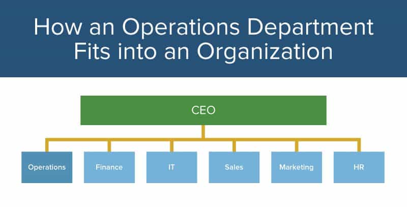 Operations Manager Organizational Chart