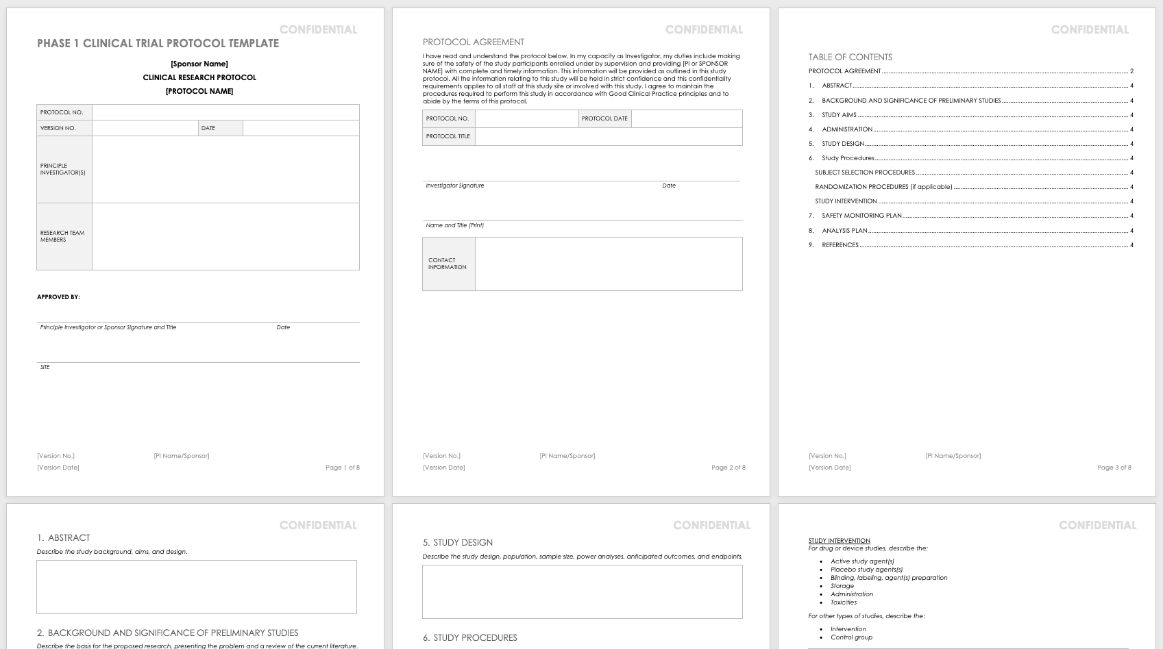 Free Clinical Trial Templates Smartsheet