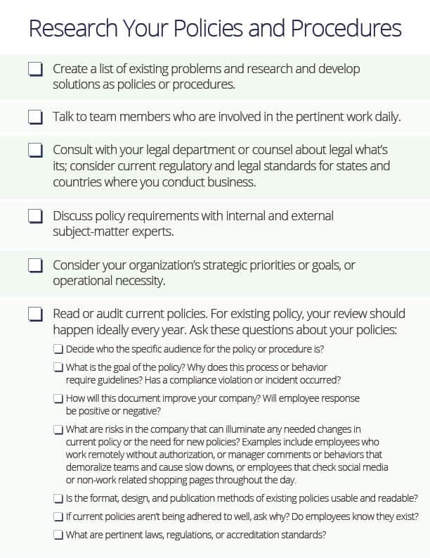 Internal policy. Policies and procedures. Write Policy достоинства.