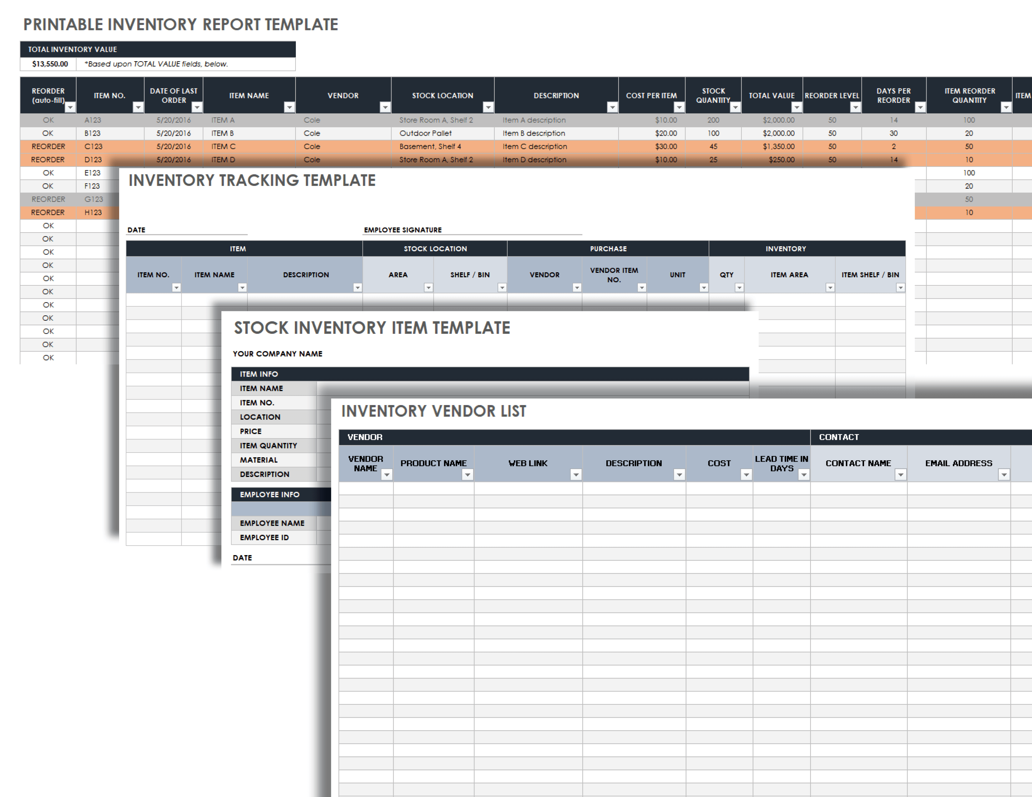 Download Free Inventory Report Templates Smartsheet 2023