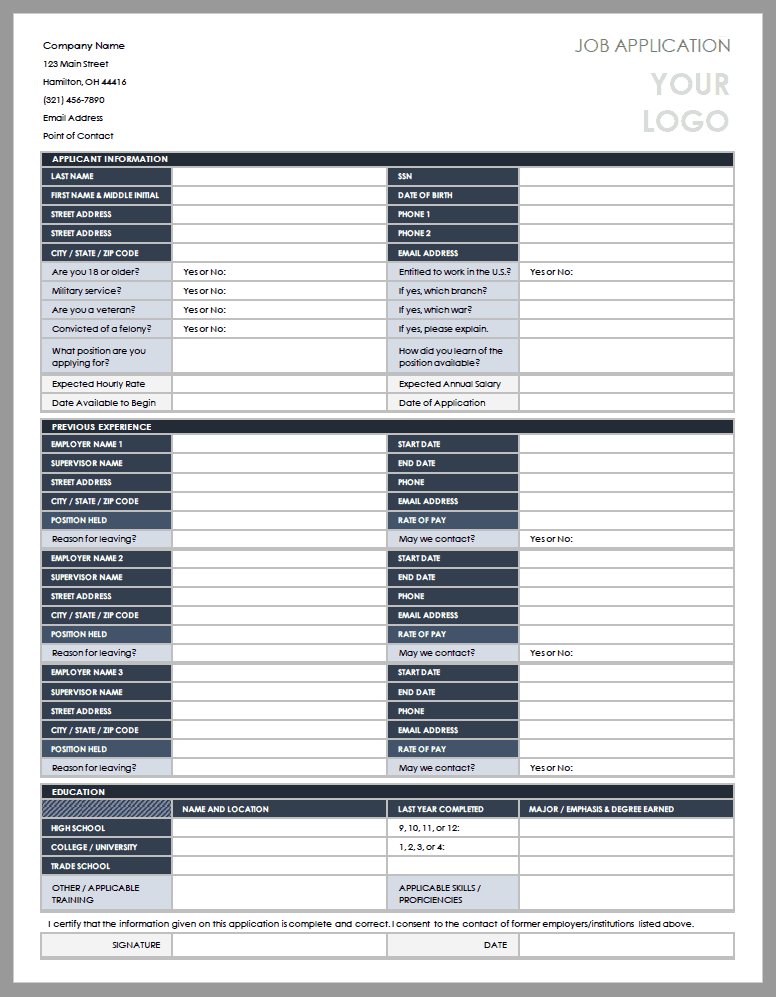 free-employment-application-templates-smartsheet