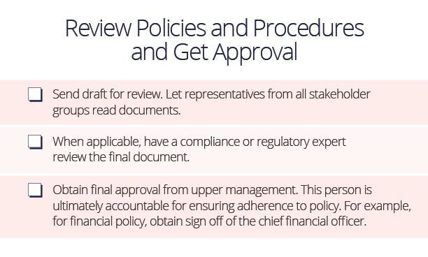 Procedure Review Approval Checklist