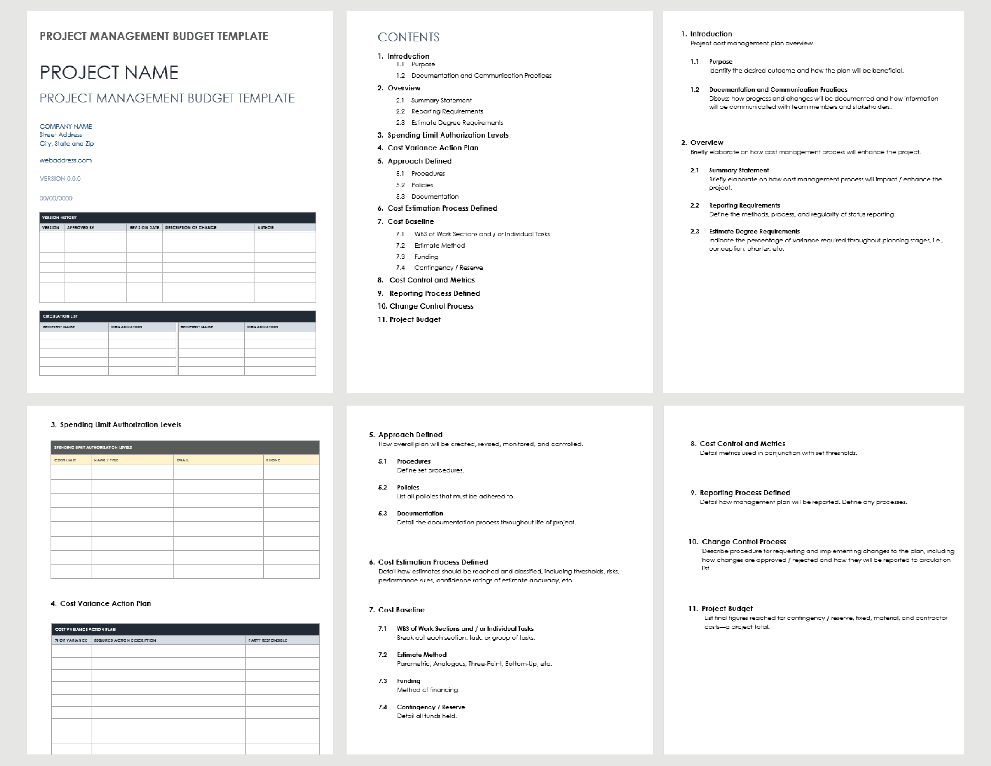 project budget template excel