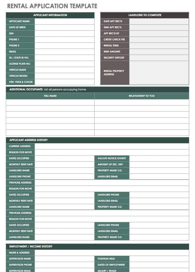 Free Printable Apartment Checklist Templates [Excel, PDF, Word]