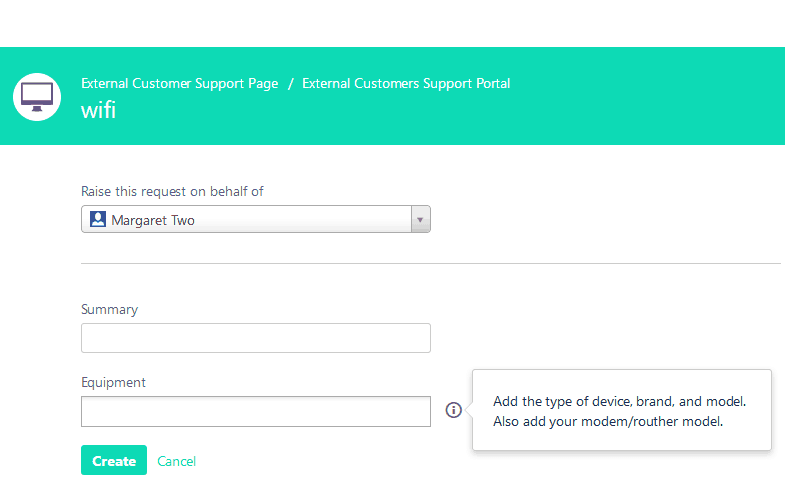 Request Form Field Help