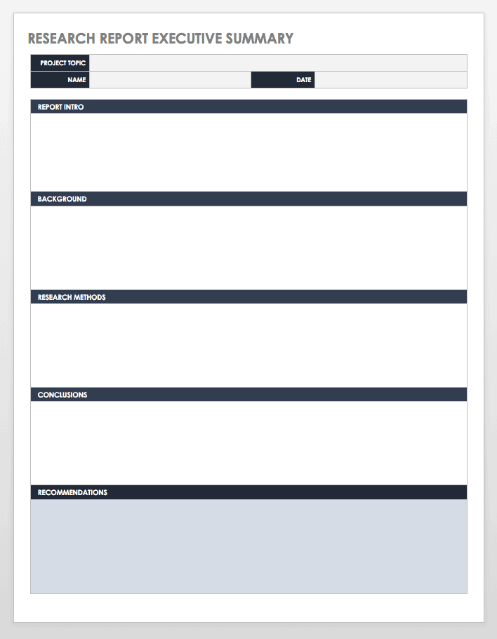 Recommendation Report Template from www.smartsheet.com