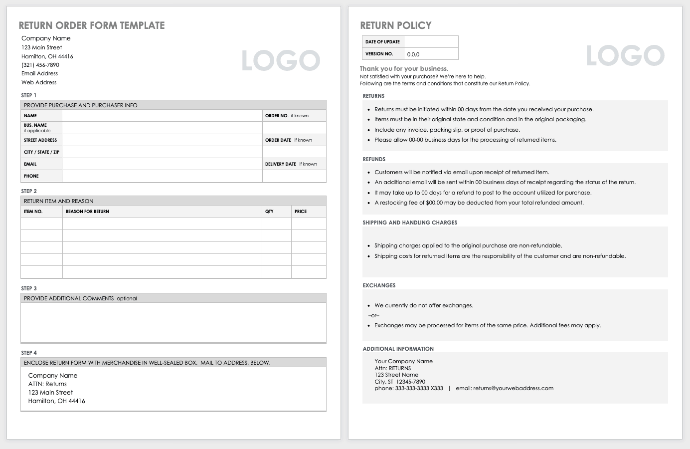 Uniform Order Form Template Excel from www.smartsheet.com