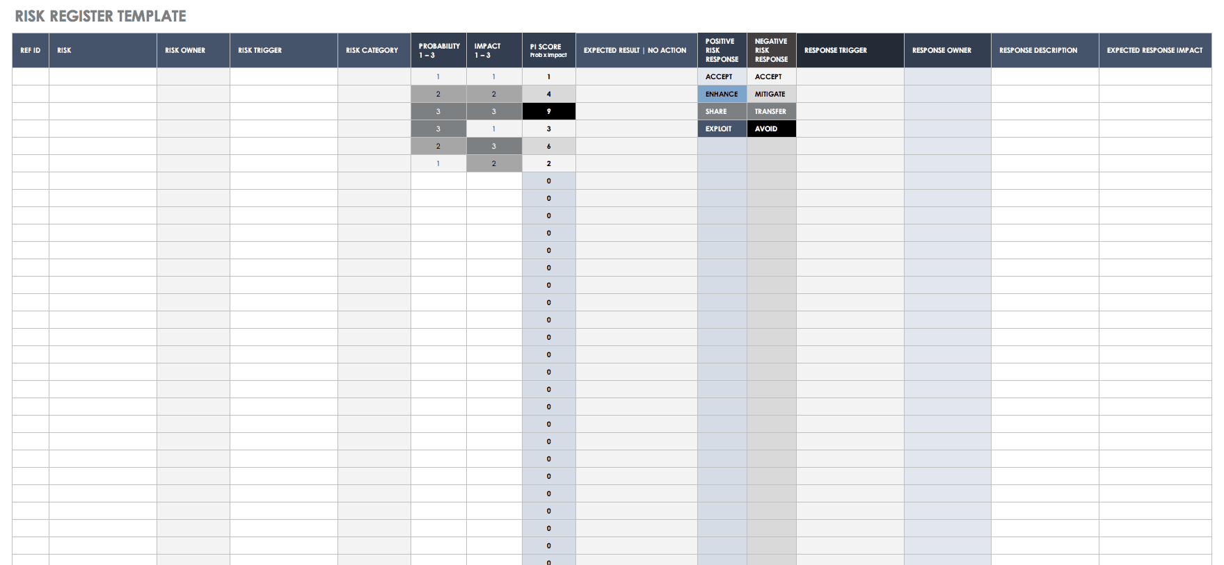 enterprise risk management program template