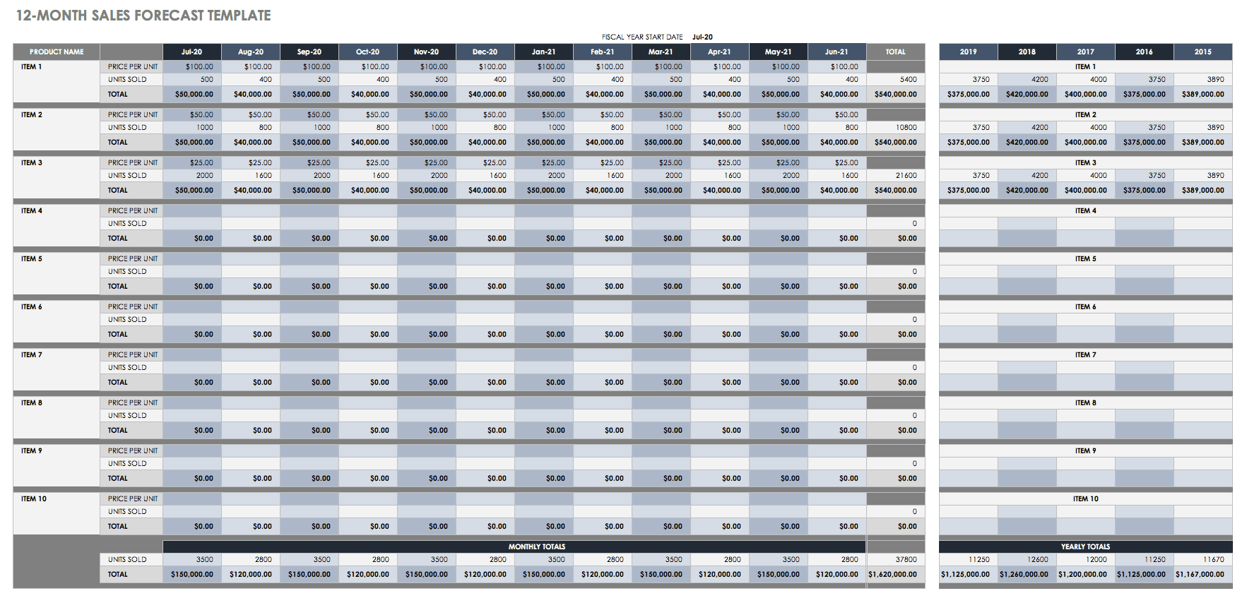 excel business plan gratis