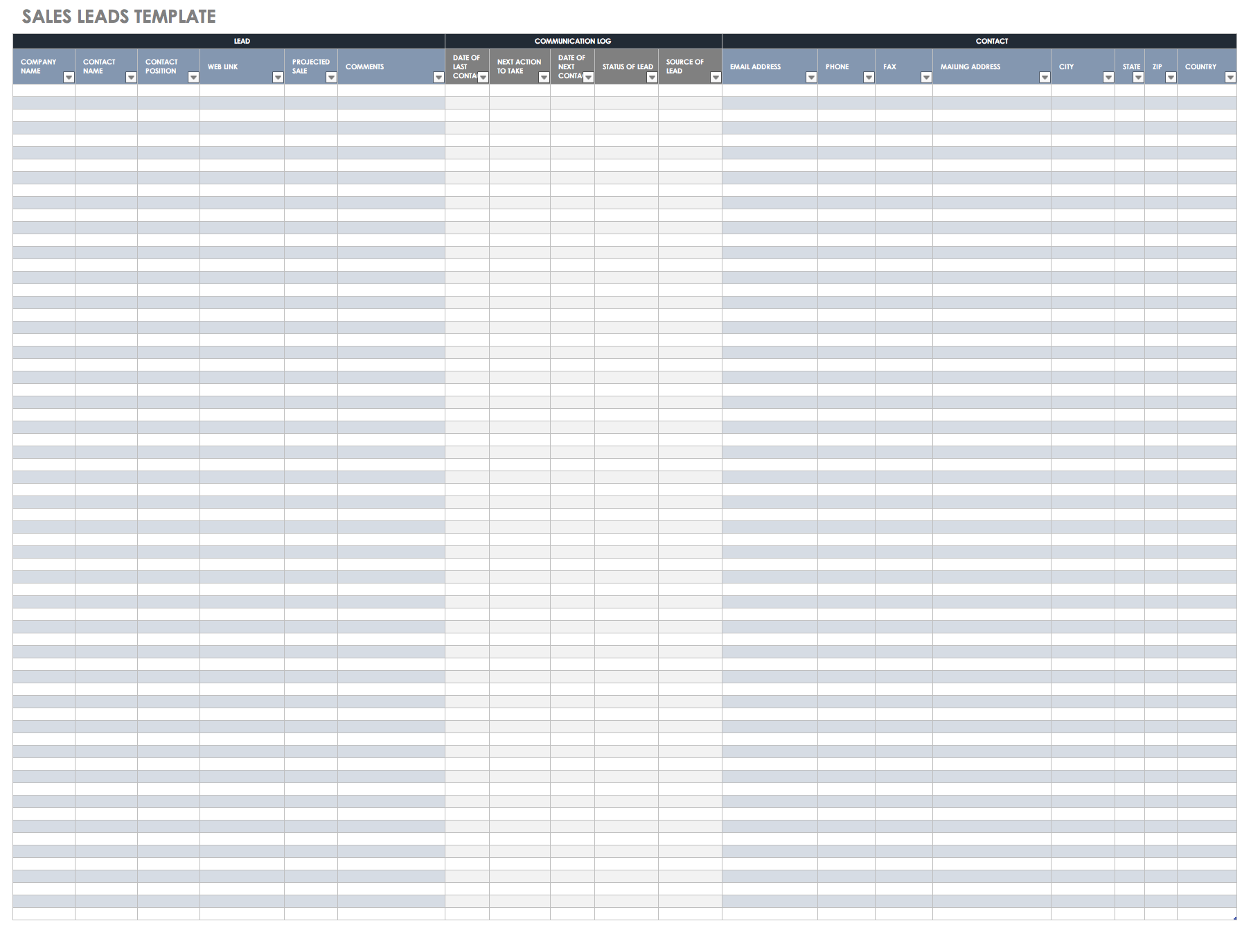 Sales Call Spreadsheet Template from www.smartsheet.com