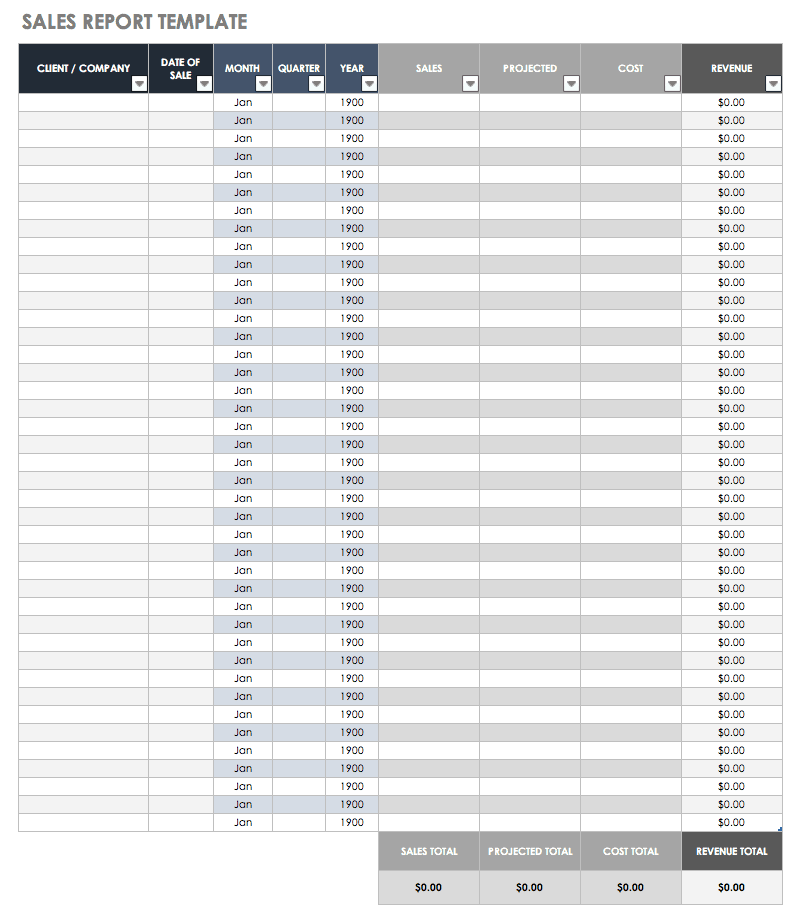 annual report word template