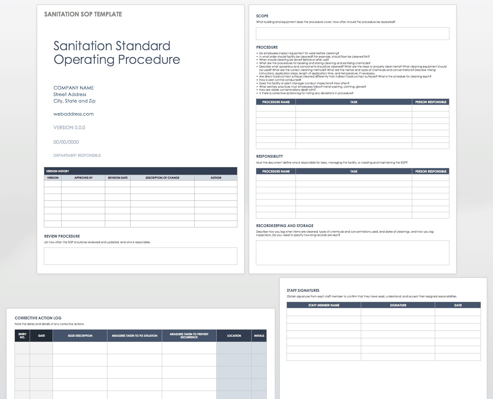 Free Procedure Manual Template from www.smartsheet.com