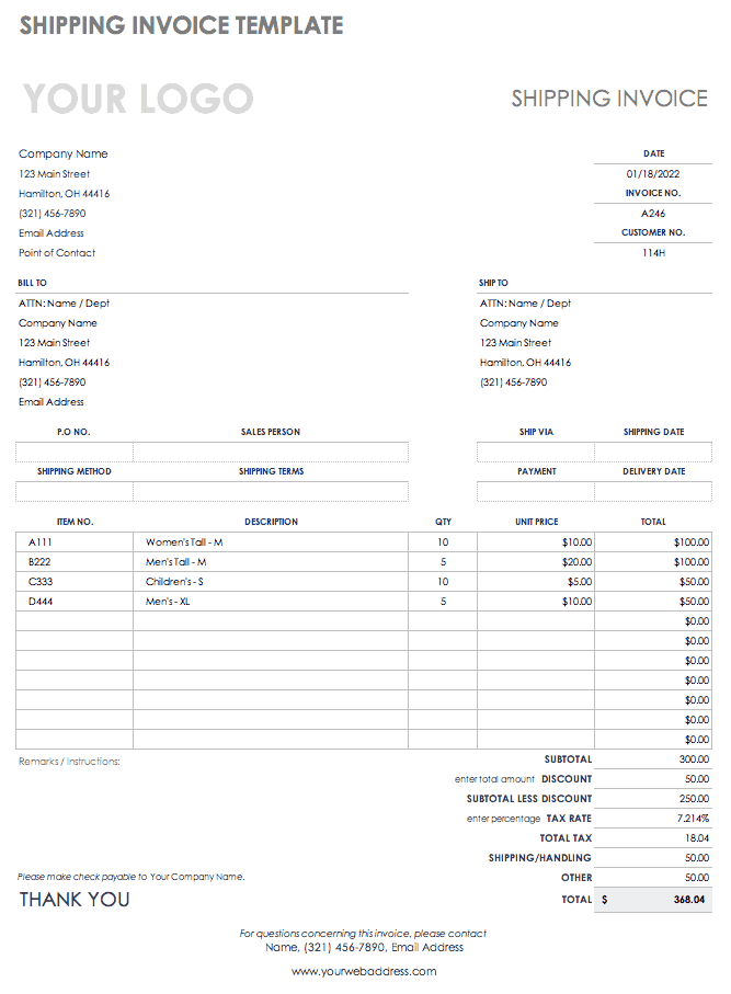 Proof Of Delivery Form Template