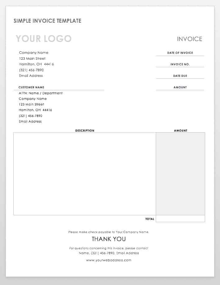 Professional Invoice Template Word from www.smartsheet.com