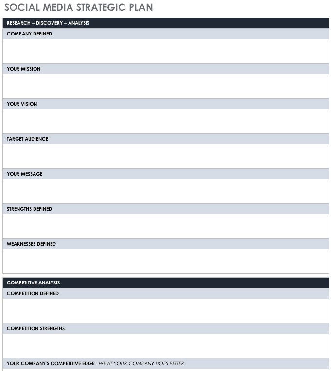 Strategic Life Plan Template from www.smartsheet.com