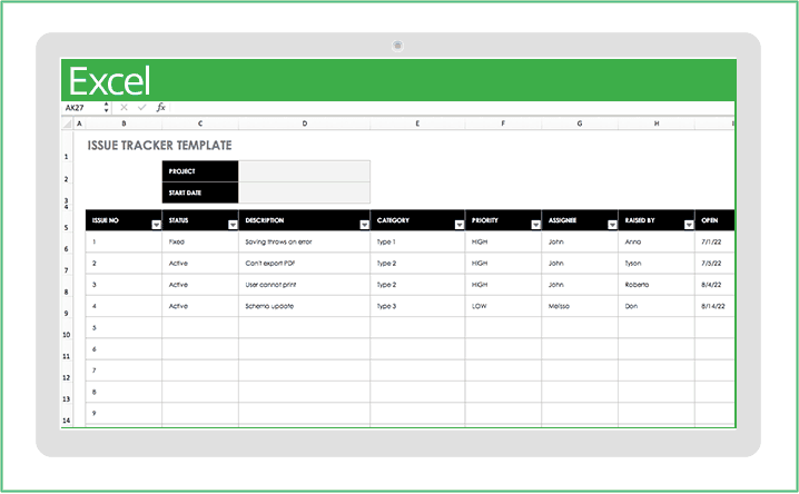 Issue Log Template Xls from www.smartsheet.com