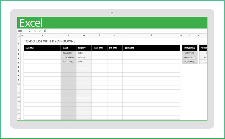 Progress Monitoring Chart Template