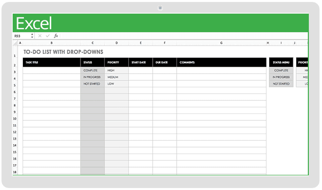 travel details excel template