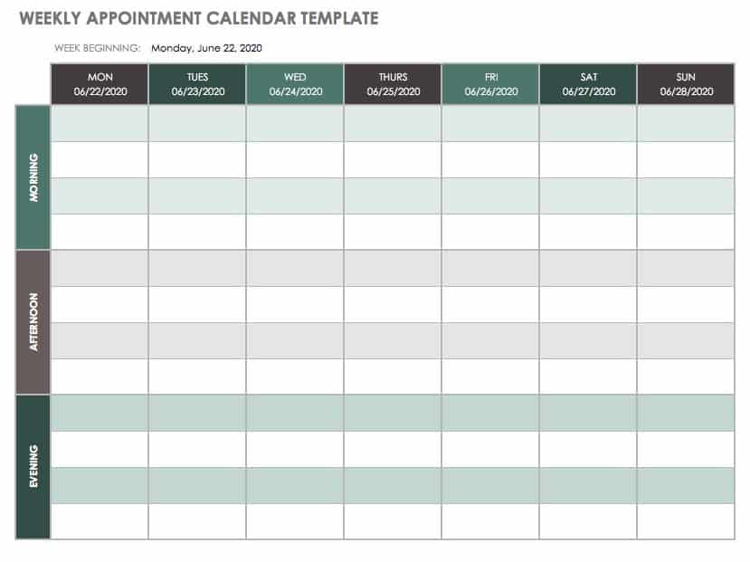 Electronic Calendar Template from www.smartsheet.com