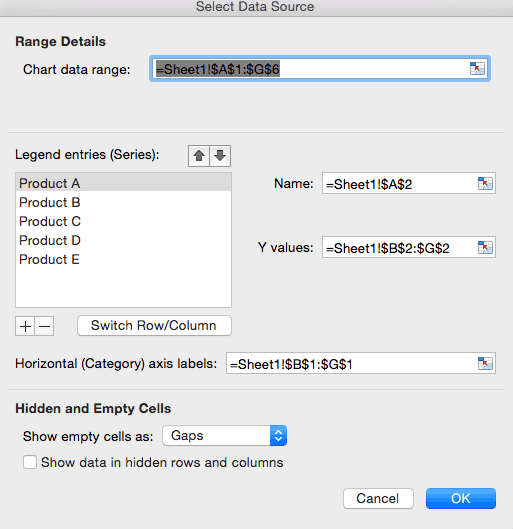 Excel Chart Range