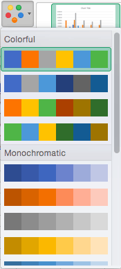 Color palette for Excel charts