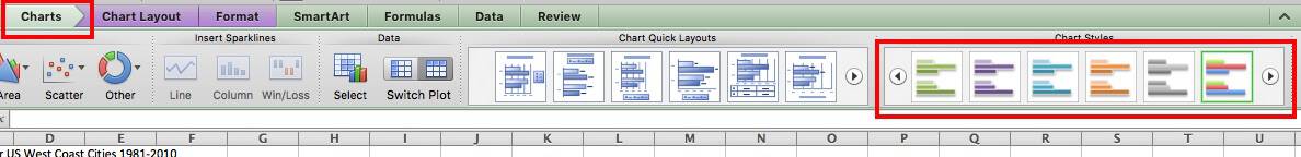 How to change style of bar chart in Excel