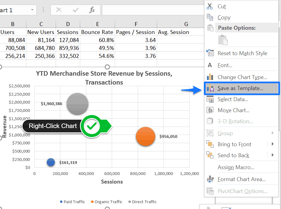 Bubble Chart Multiple Series