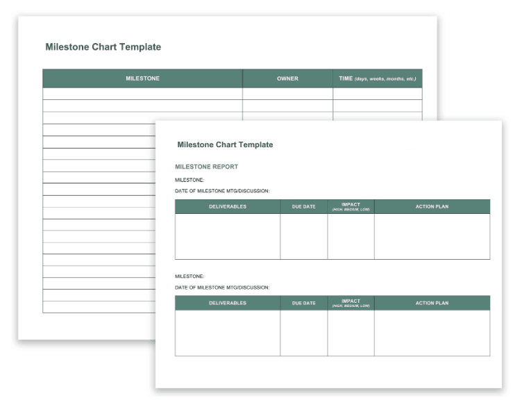 Milestone Chart Pmp