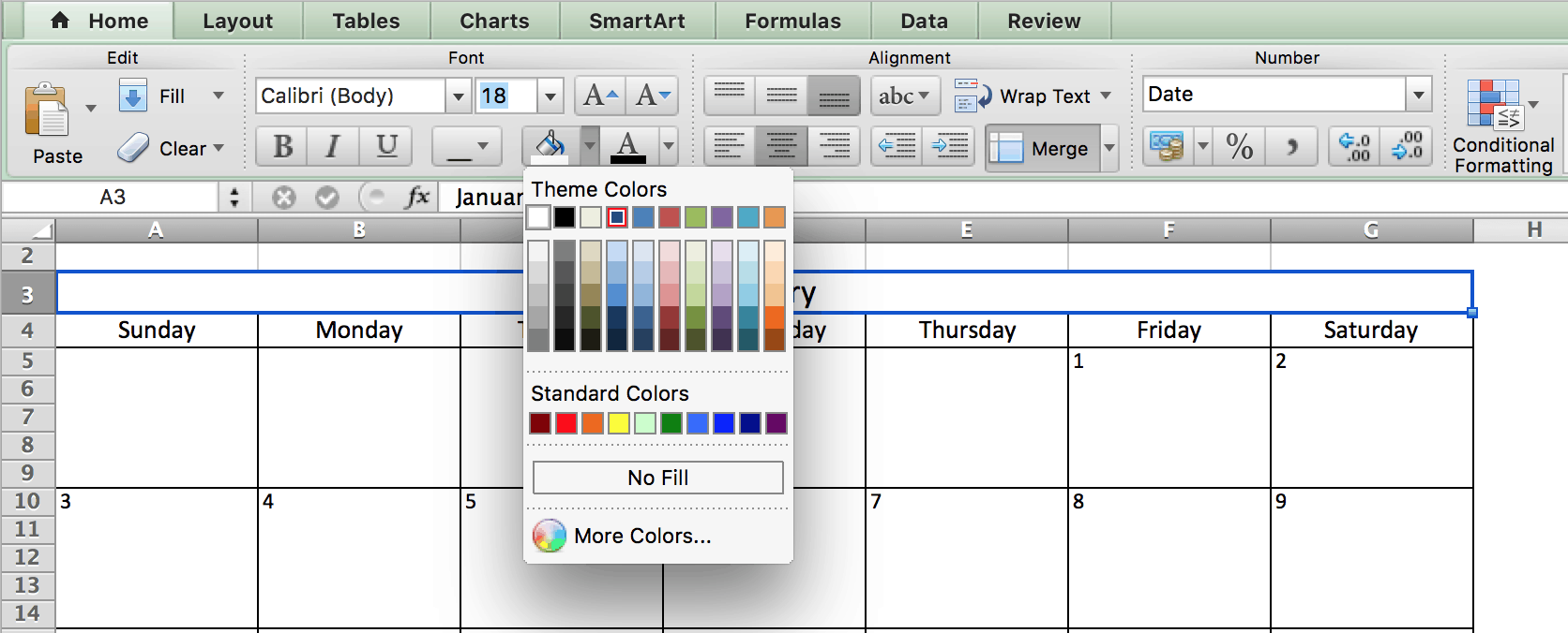 Free Printable Excel Calendar Templates For 2019 On Smartsheet