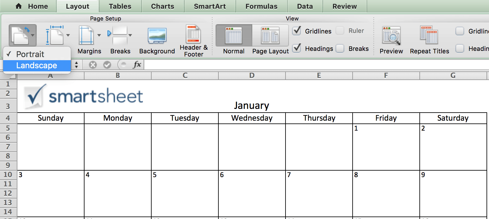 Build A Calendar In Excel - pic-head