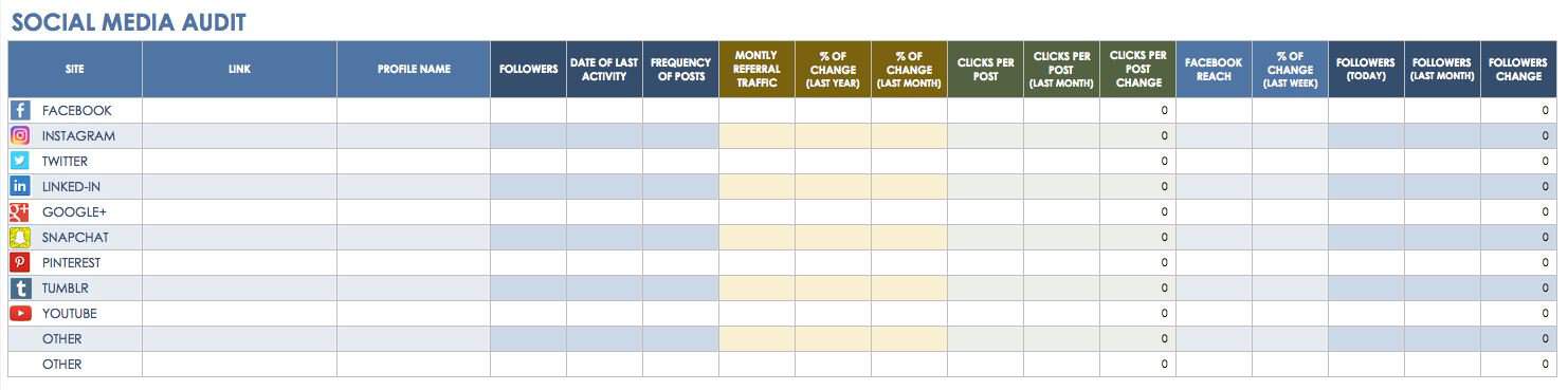 Monthly Social Media Calendar Template from www.smartsheet.com