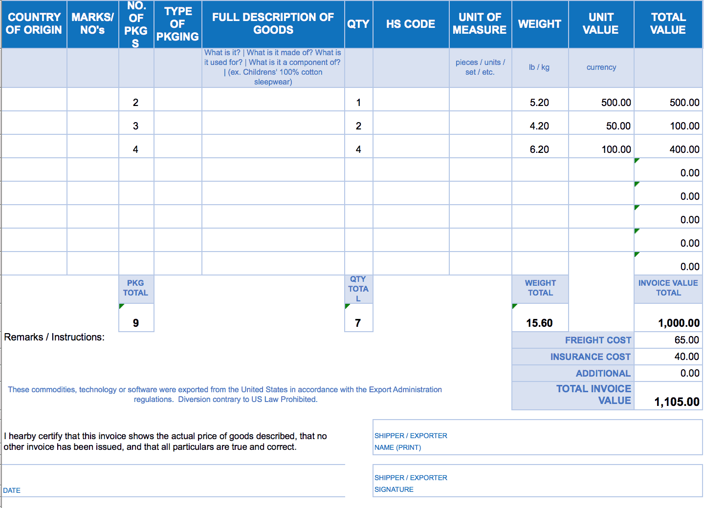 Billing Invoice Template Free from www.smartsheet.com