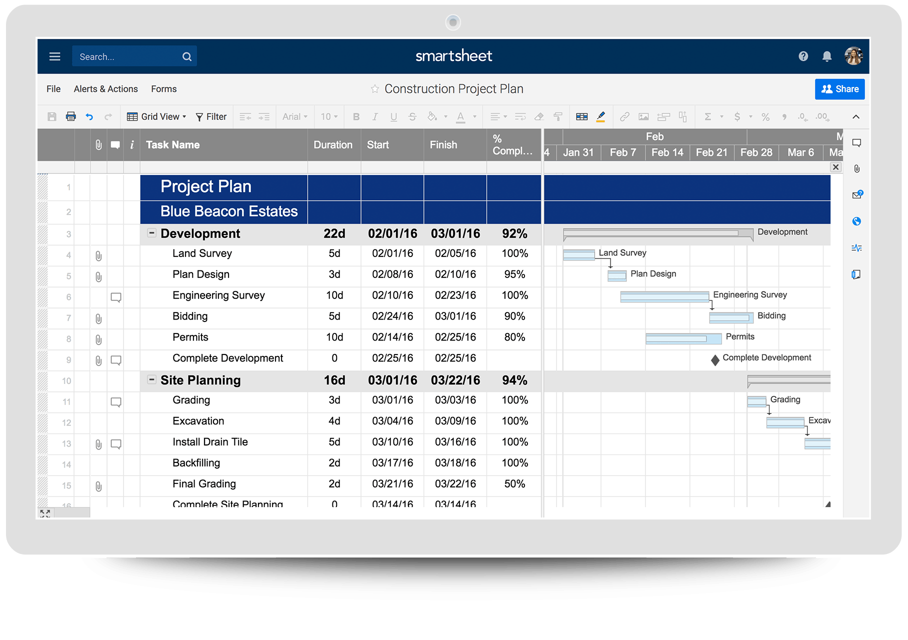 Gantt Chart For Road Construction Projects