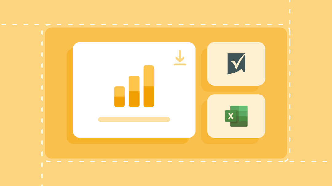 Template download icons for Smartsheet and Microsoft Excel